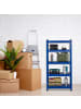 relaxdays 2 x Schwerlastregal in Blau - (B)75 x (H)150 x (T)30 cm