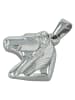 Adeliás Mädchen Anhänger – Pferd Anhänger aus Edelstahl in silber
