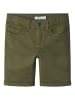 name it Jeans Shorts Kurze Chino Denim Hose in Grün