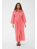 CULTURE Kleid CUannille Casual fit in Coral/White Stripe
