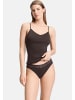Hanro Spaghetti Top Cotton Seamless in Dark mocha