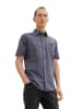 Tom Tailor Kurzarm Hemd mit Brusttasche STRUCTURED SHIRT in Navy