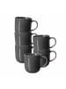 Ritzenhoff & Breker 6er Set Kaffeebecher Toledo in 400 ml in dunkelgrau