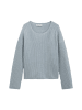 Marc O'Polo Lockerer Strickpullover mit weitem Ausschnitt in Glacial Blue