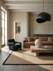 KADIMA DESIGN Jute-Teppich Naturfaser TRENT Geometrisch Boho Wohnzimmer in Braun-Schwarz