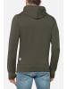 Boxeur des Rues Kapuzenpullover Hooded Sweatshirt with Thumb Openings in Army