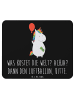 Mr. & Mrs. Panda Mouse Pad Einhorn Luftballon mit Spruch in Schwarz