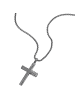 Police Herrenkette Crosstone Edelstahl Kreuz Schwarz