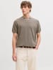 Jack & Jones Gestricktes Polo in Vetiver