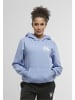 Mister Tee Mister Tee Good Vibes Ladies Fluffy Hoody in powderblue