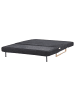Beliani Schlafsofa JERSLEV in Schwarz/Braun - (W) 150 x (H) 87 x (L) 84 cm