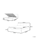 Beliani Doppelbett ORBEY in Grau - (W) 137 x (H) 88 x (L) 212 cm
