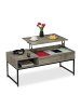 relaxdays Couchtisch in Grau - (B)110 x (H)45 x (T)50 cm