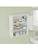 relaxdays Hängeschrank in Weiß - (B)58 x (H)62 x (T)20 cm