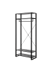 home24 Garderobe HERBY in Schwarz