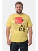 Men Plus Kurzarm T-Shirt in hellgelb