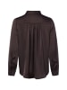 Marie Lund Satinbluse Mandy in schoko - 0002