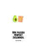 Mr. & Mrs. Panda Große Trinkflasche Avocado Toast mit Spruch in Weiß