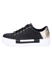 rieker Plateau Sneaker in Schwarz