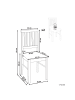 Beliani 2er-Set Esszimmerstuhl ORONO in Braun/Beige