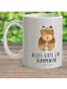 Mr. & Mrs. Panda Kindertasse Bär Kommunion mit Spruch in Grau Pastell
