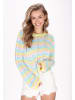 IZIA Women Sweater in yellow multicolor