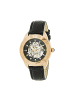 Empress Godiva Automatikuhr mit Perlmutt-Lederarmband in Rose Gold/Black