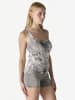 KOROSHI Damen-Tanktop-Folienmuster in grau