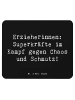 Mr. & Mrs. Panda Mauspad Spruch Superheldin Erzieherin mit Spruch in Schwarz