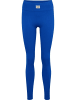Hummel Sportleggings "Pulse Seamless Rib Mw Tights" in Blau