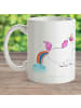 Mr. & Mrs. Panda Kaffeetasse Einhorn Pupsen ohne Spruch in Weiß