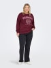 ONLY Carmakoma Sweatshirt in Zinfandel