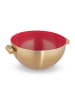 relaxdays 4 x Servierschüssel in Gold/ Rot