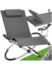 tectake ergonomische Sonnenliege, Belastbarkeit 150 kg, 150 x 73 x 93 cm