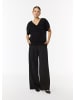 comma Strickpullover kurzarm in Schwarz