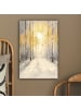 OnlyWow Leinwand Bilder Grau