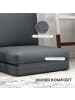 HOMCOM Bodensofa-75L x 268B x 18H cm-Dunkelgrau