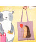 Mr. & Mrs. Panda tote bag Igel Luftballon ohne Spruch in Rosa Pastell