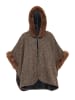 Usha Women Poncho in Braun