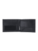oxmox Leather Geldbörse RFID Schutz Leder 11 cm schwarz-footsteps 2.0