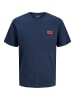 JACK & JONES PLUS T-shirt in Navy Blazer