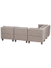 Beliani 6-tlg Modulsofa UNSTAD in Braun/Schwarz rechtsseitig