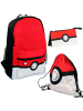 Pokémon Rucksack Set | Pokeball Motiv | Pokemon | Kinder Tasche in Set