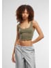 Urban Classics Urban Classics Cropped T-Shirts in olive