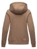 Marikoo Kapuzensweatjacke Setsunaa in Taupe Grey Melange