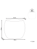 Beliani Beistelltisch RICADI in Beige - (W) 58 x (H) 52 x (L) 40 cm