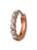 GoldDream Echtgold, 333er Rosegold Damen Creolen Zirkonia Ohrring ca. 12mm