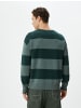 KOTON Sweater in Grün Gestreift