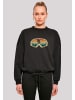 F4NT4STIC Oversize Sweatshirt Retro Skibrille Wintersport in schwarz