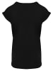 F4NT4STIC T-Shirt Looney Tunes Bugs Bunny Silhouette Breast Print in schwarz